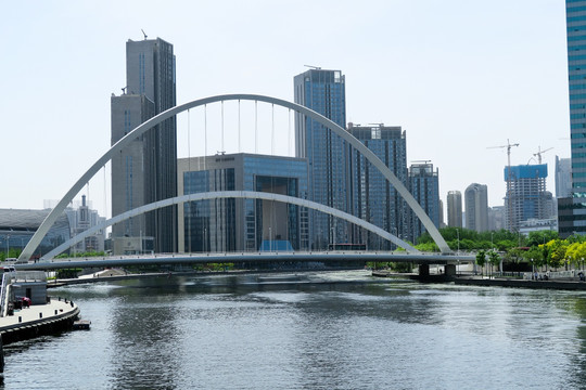 天津风光 大沽桥