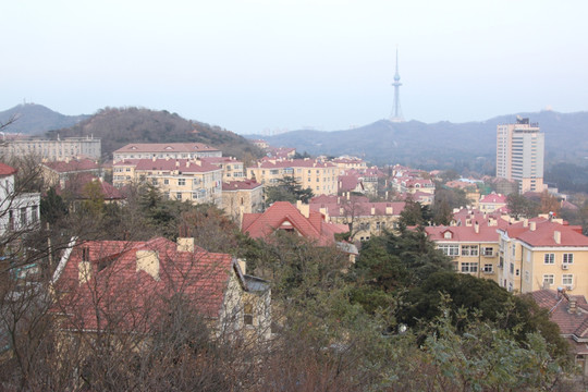 青岛小鱼山景观