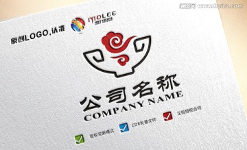 中国风传统美食LOGO