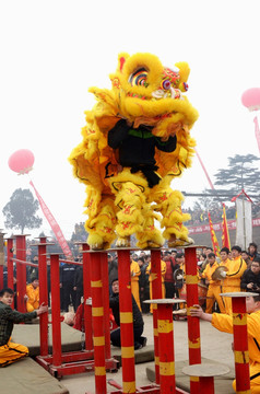 广东佛山醒狮表演