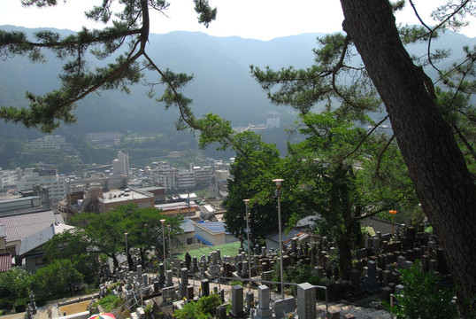 日本温泉寺周边俯瞰美图