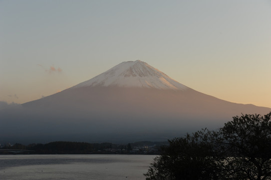 日落富士山