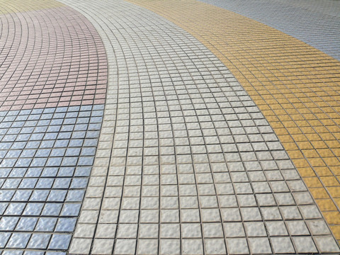 瓷砖路面