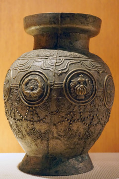 藏传佛教文物 铜净水瓶