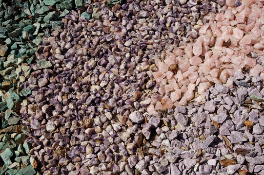 彩色石子沙子拍摄图