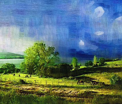 风景油画
