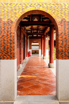 寺庙走廊