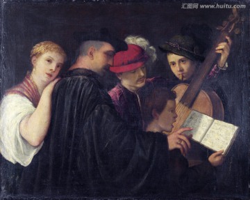古典音乐人物油画 画廊品质