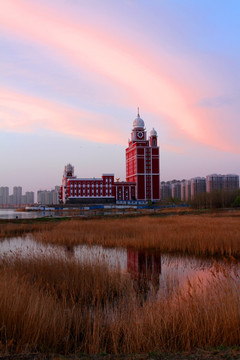 大庆 磐石大教堂 湖泊 油田