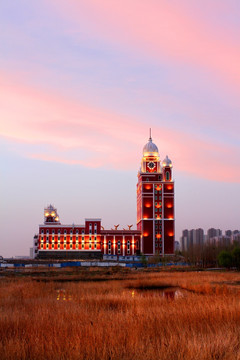 大庆 磐石大教堂 湖泊 油田