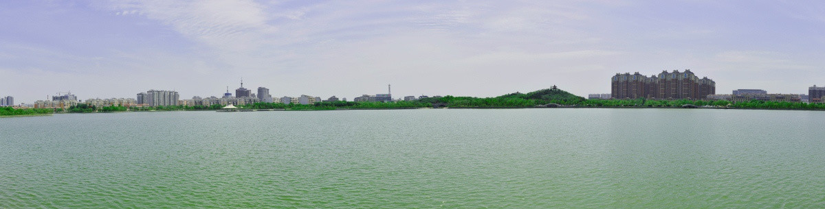 高唐鱼邱湖全景图