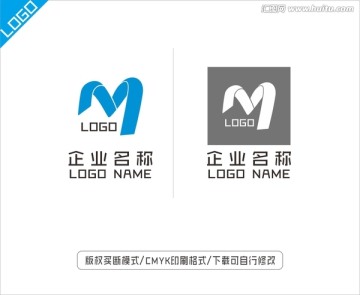 M图形logo