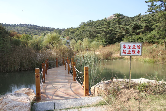 公园木栈道