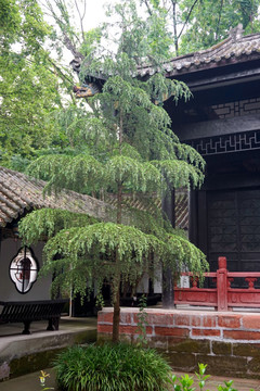 彭祖山 彭祖祠 中式庭院游廊