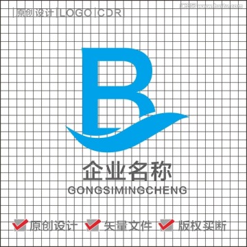 字母B LOGO设计