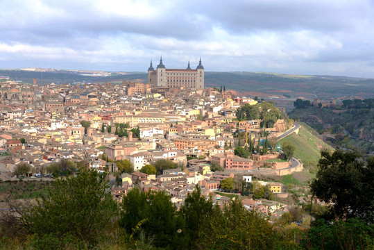 西班牙托莱多古城俯瞰