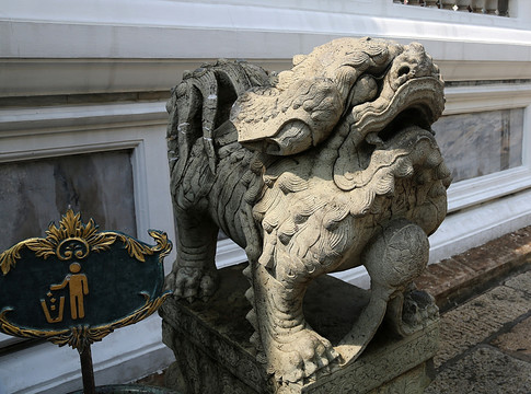 麒麟 石雕 雕像