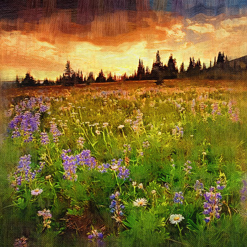 油画 风景