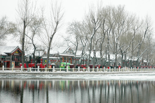 什刹海雪景