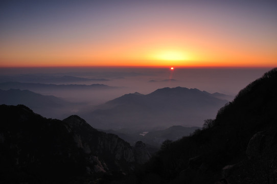 山东泰山日出