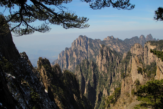 黄山云海山脉