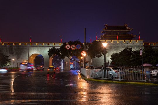 西安街景夜景