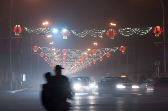 天津杨柳青古镇夜景