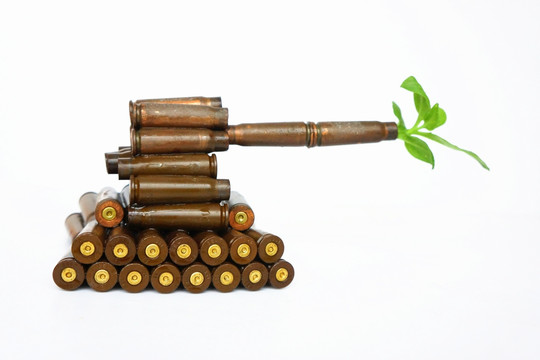 坦克 绿叶 和平