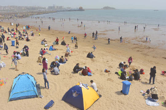帐篷 沙滩 海湾