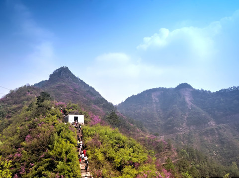 兰溪转轮岩景区步云亭全景