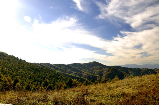 山西五台山驼梁风光