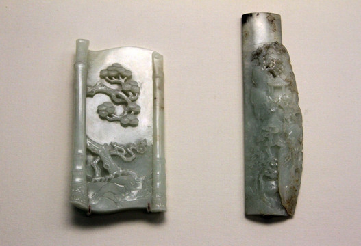 清朝玉臂搁