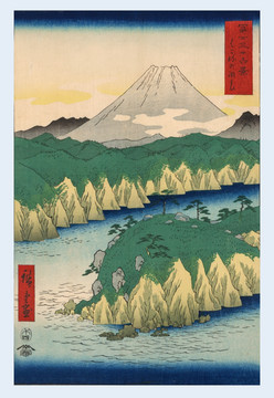 日本绘画 富士山（未分层）