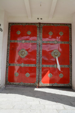 藏族庙门