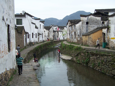 古镇 河道 江南人家