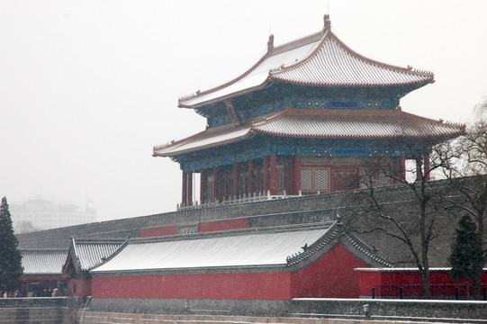 北京故宫雪景