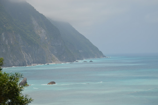 台湾太平洋边的海与山
