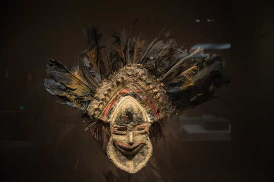 非洲 乔克维族 男性面具