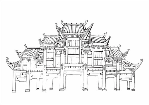 中式建筑 贵州都匀茶博园