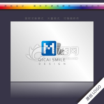 M字母logo 标志设计