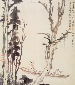 山水画 画廊高清品质