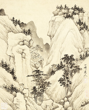 山水画 画廊高清品质