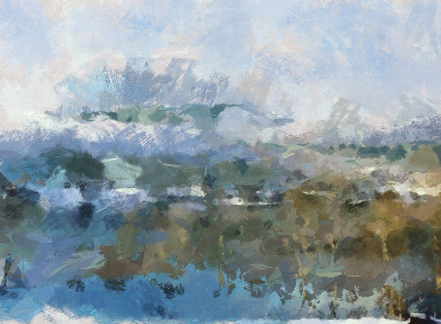 抽象油画 装饰画