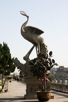 丹顶鹤 仙鹤 雕塑