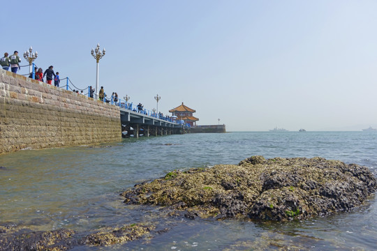 青岛栈桥景区 回澜阁