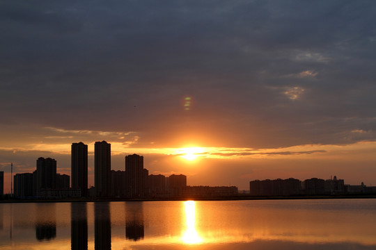 大庆 都市风光 龙凤湿地 清晨