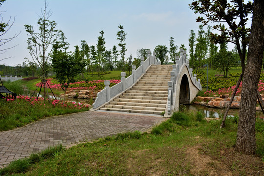 石拱桥 园林景观