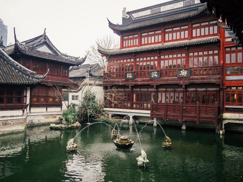 上海豫园 池塘