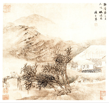 盛茂烨 山水古画