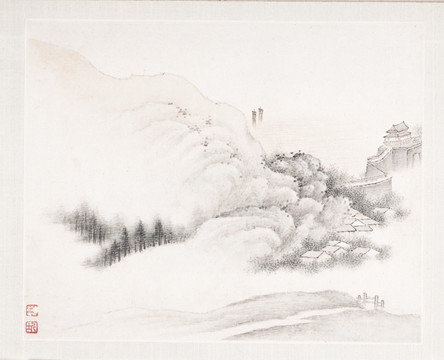 抽象山水画